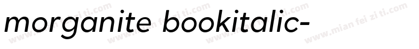 morganite bookitalic字体转换